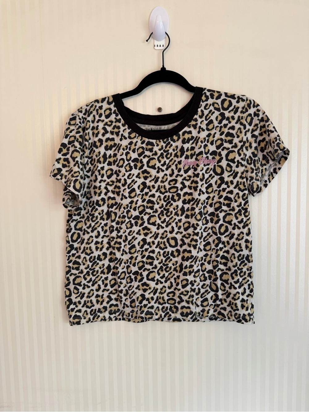 Adam Levine Honey Bunny Leopard Print Graphic Tee XL Soft Stretch T-Shirt